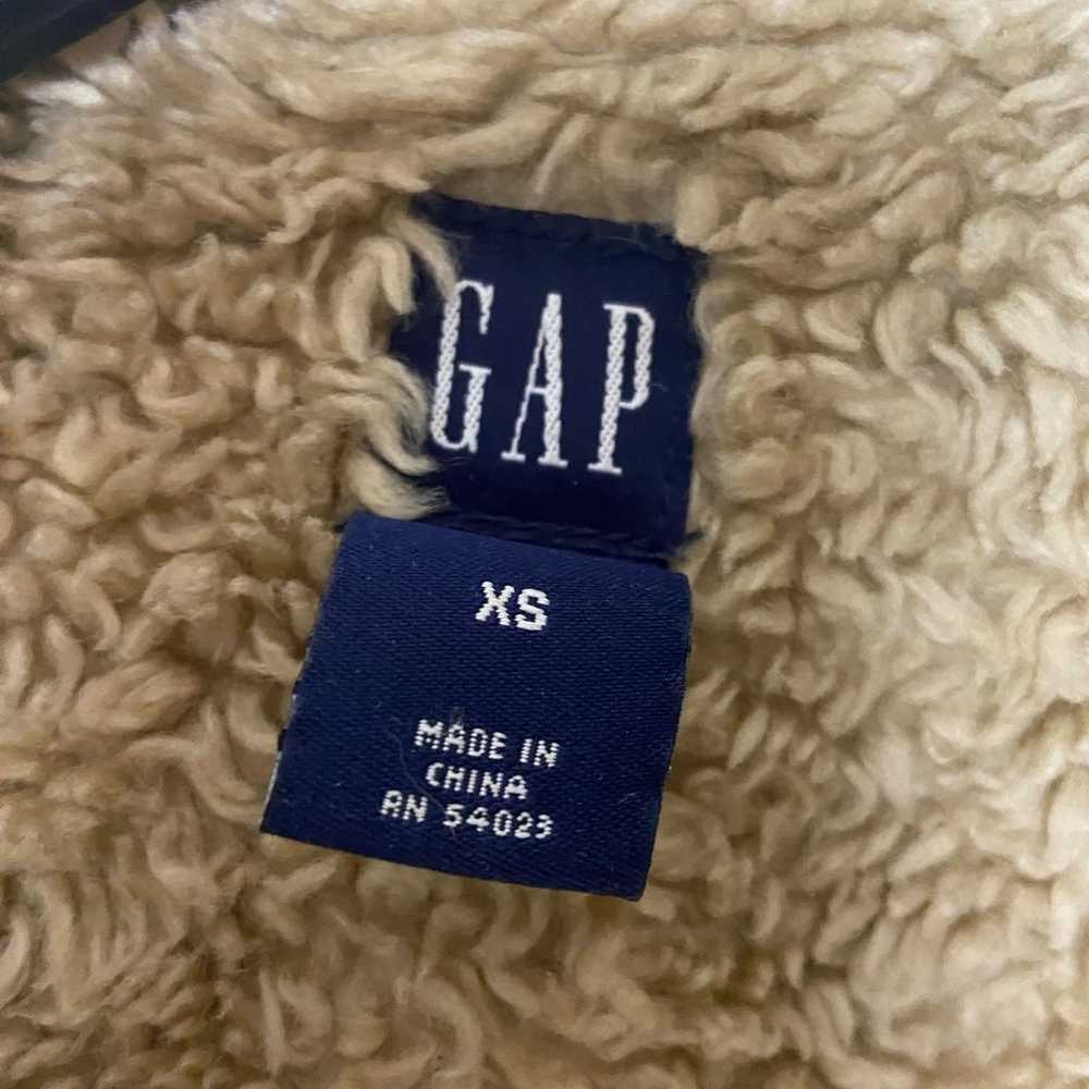 Vintage Gap faux-fur jean jacket - image 4