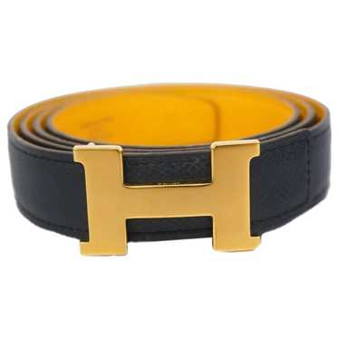 Hermès H leather belt - image 1