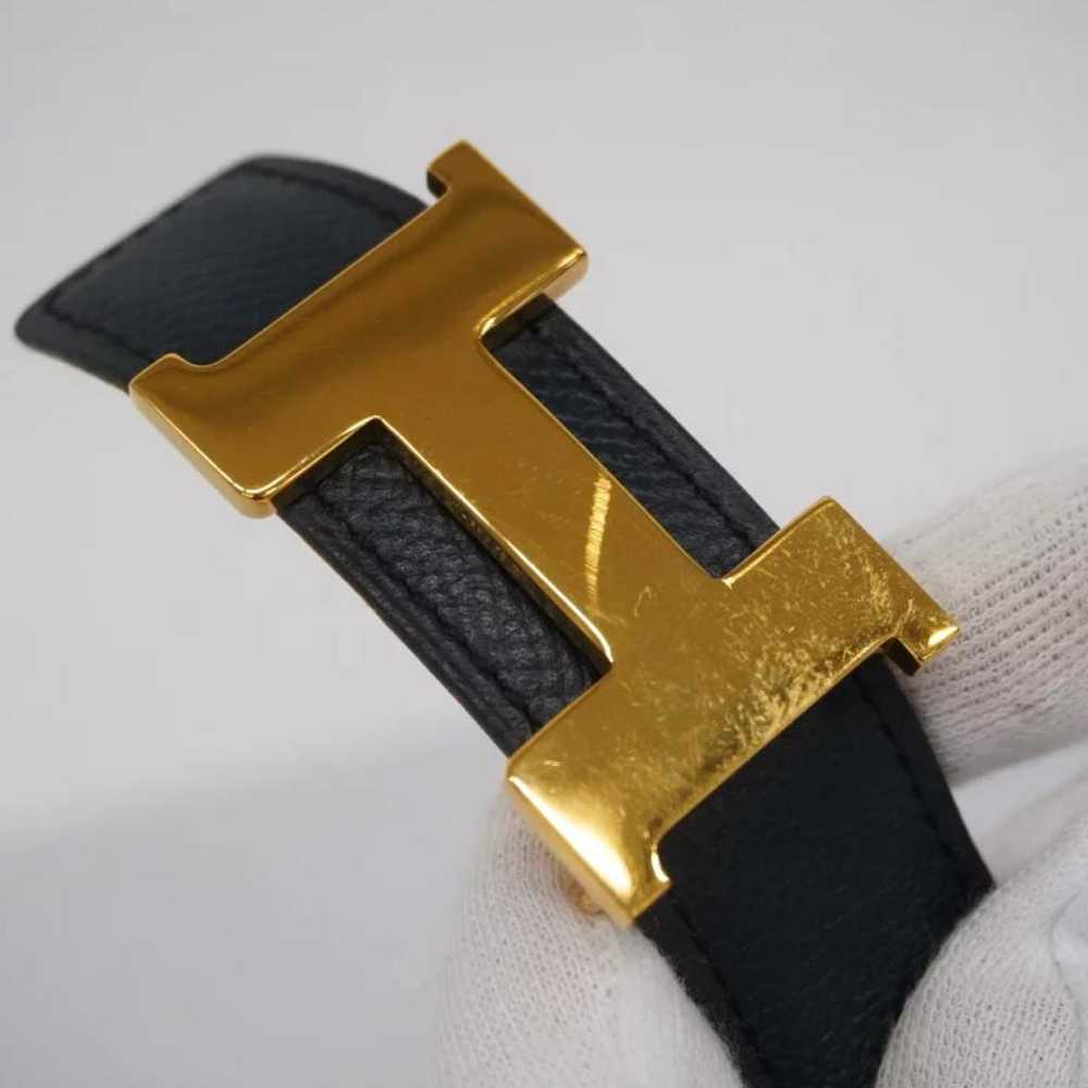 Hermès H leather belt - image 2