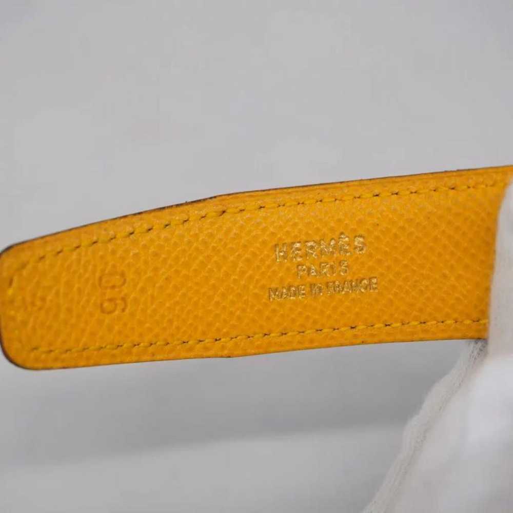 Hermès H leather belt - image 9