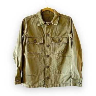 American Eagle Distressed Army Green Military Look