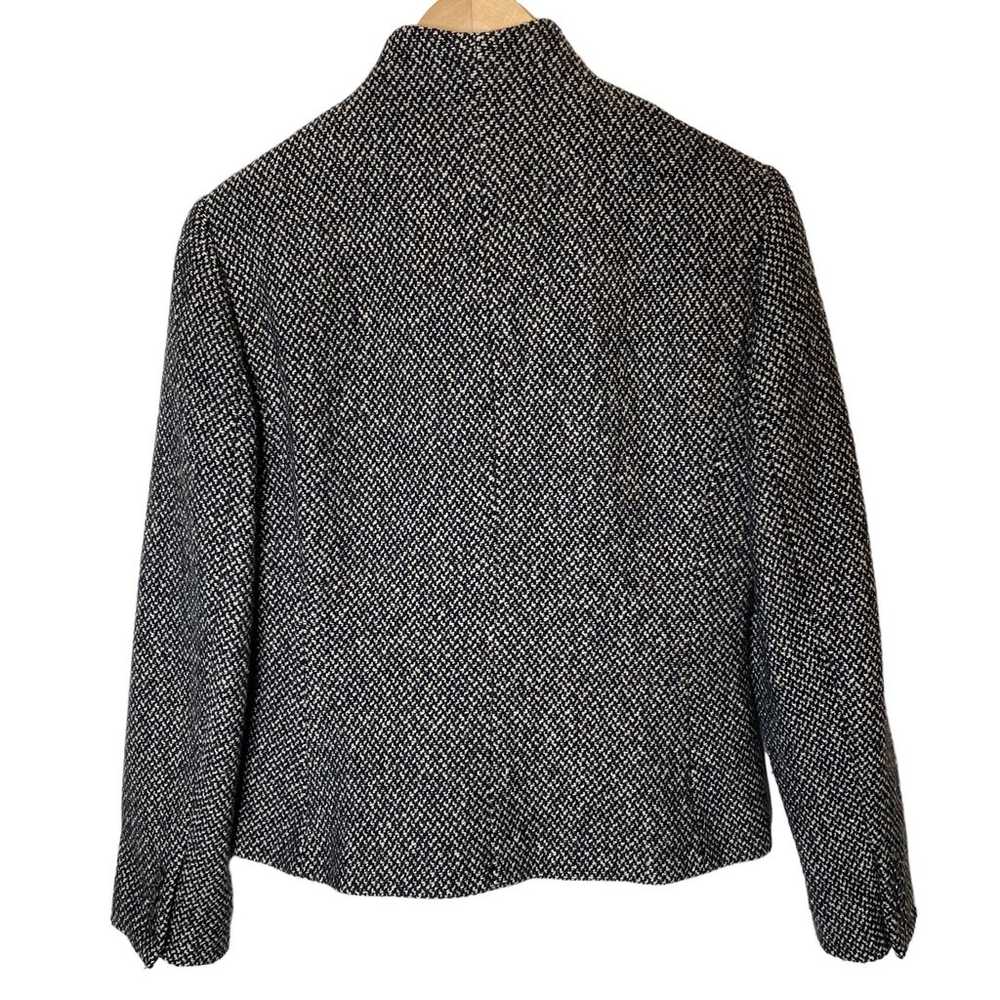 Ralph Lauren Wool Tweed Jacket Soft Black Beige L… - image 5