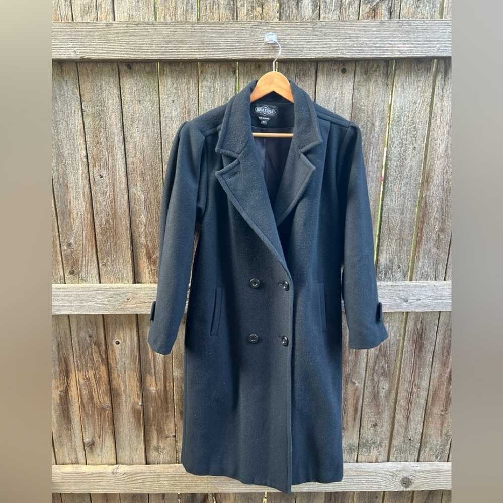 Vintage Braetan Long Navy Blue Peacoat | Puffed S… - image 2