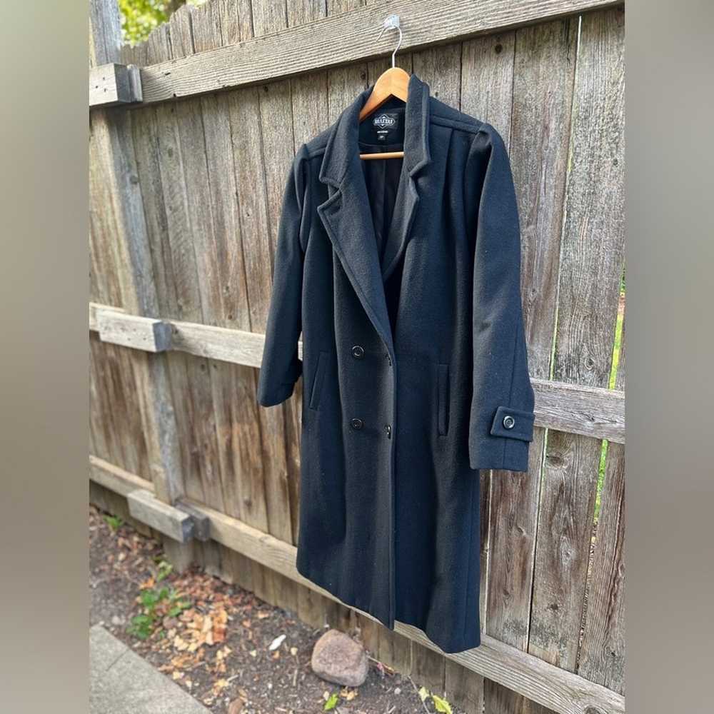 Vintage Braetan Long Navy Blue Peacoat | Puffed S… - image 7