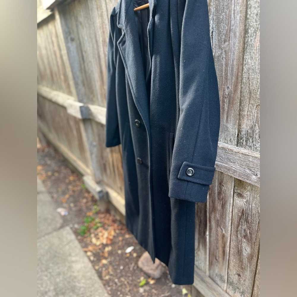 Vintage Braetan Long Navy Blue Peacoat | Puffed S… - image 8