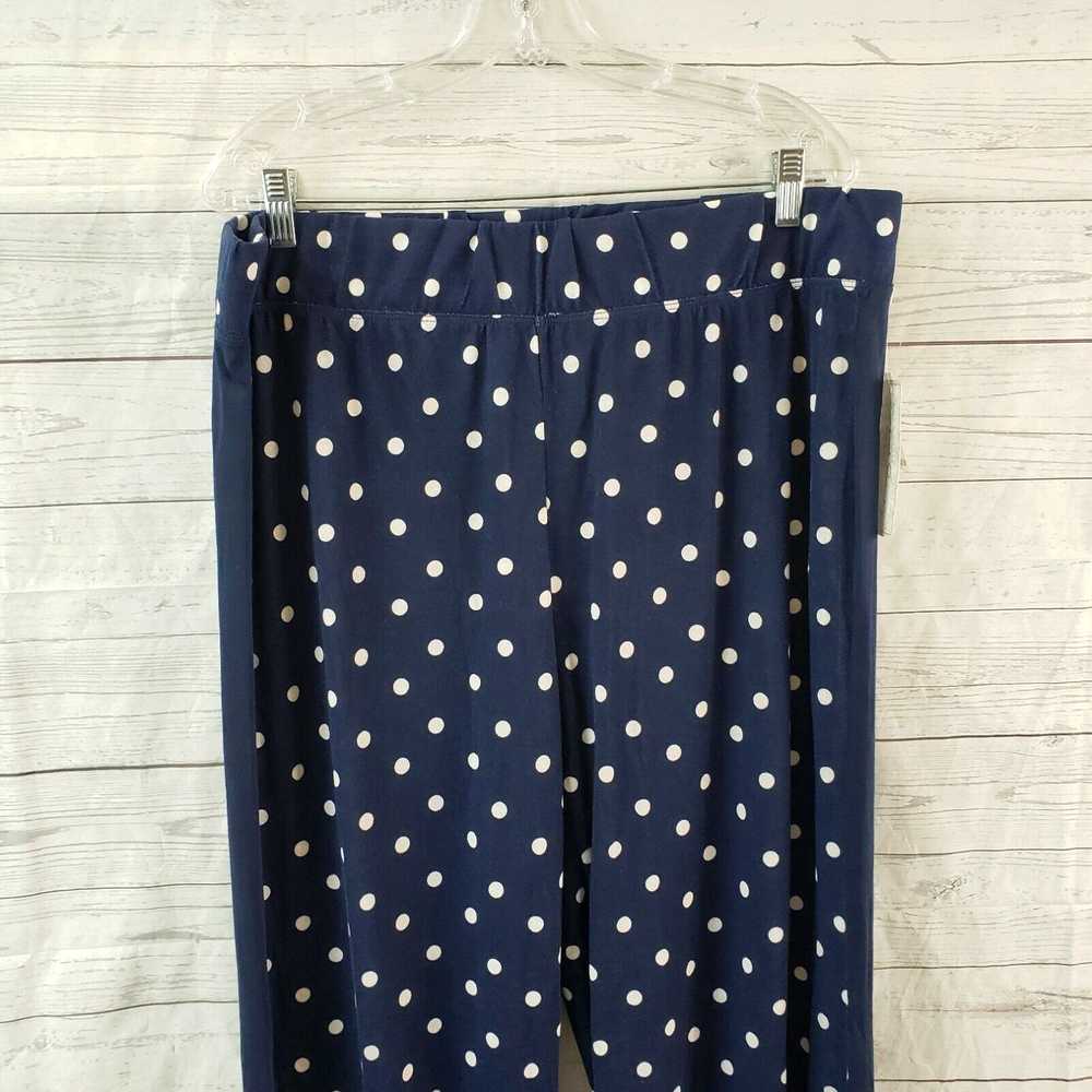 Vintage French Laundry Womens Pants Sz 1X Blue Wh… - image 2