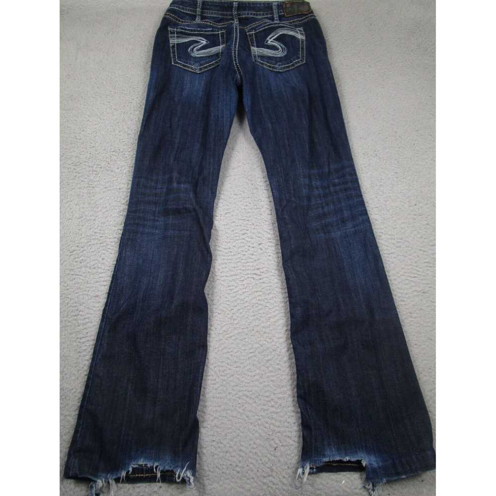 Silver Jeans Co. Dark Wash Distressed Blue Women'… - image 7