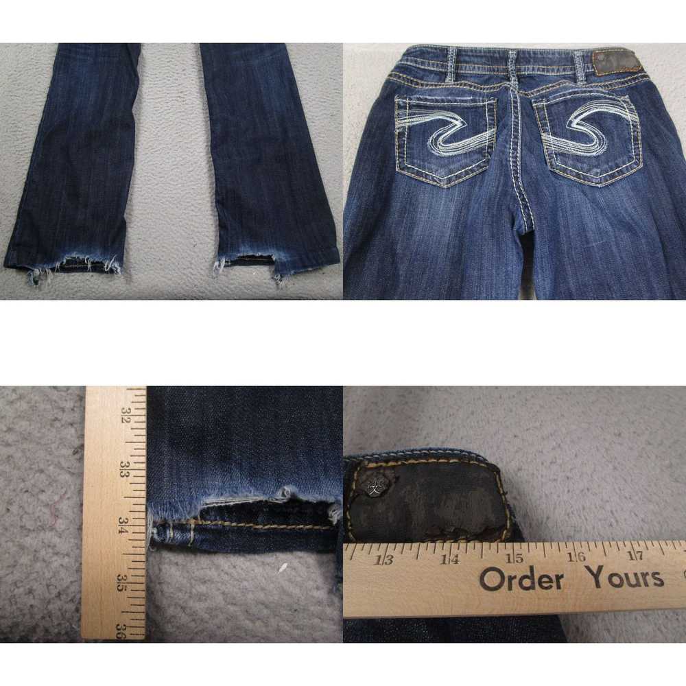 Silver Jeans Co. Dark Wash Distressed Blue Women'… - image 8