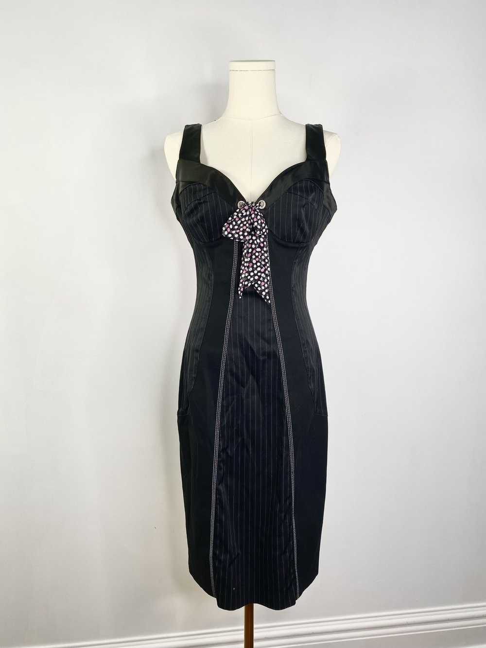 Vintage Maria Grazia Severi - Black pinstripe Dre… - image 4