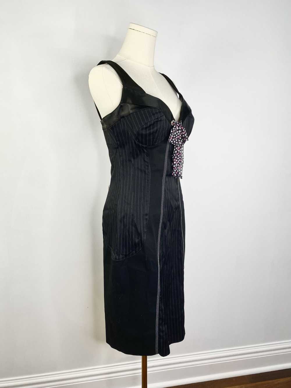 Vintage Maria Grazia Severi - Black pinstripe Dre… - image 5