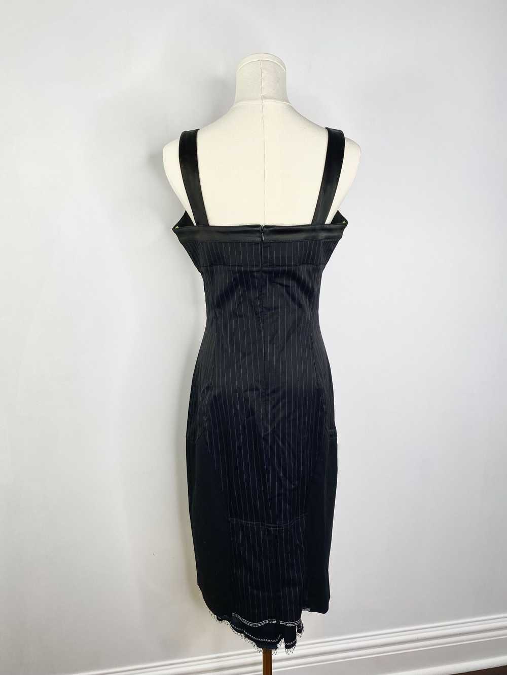 Vintage Maria Grazia Severi - Black pinstripe Dre… - image 6