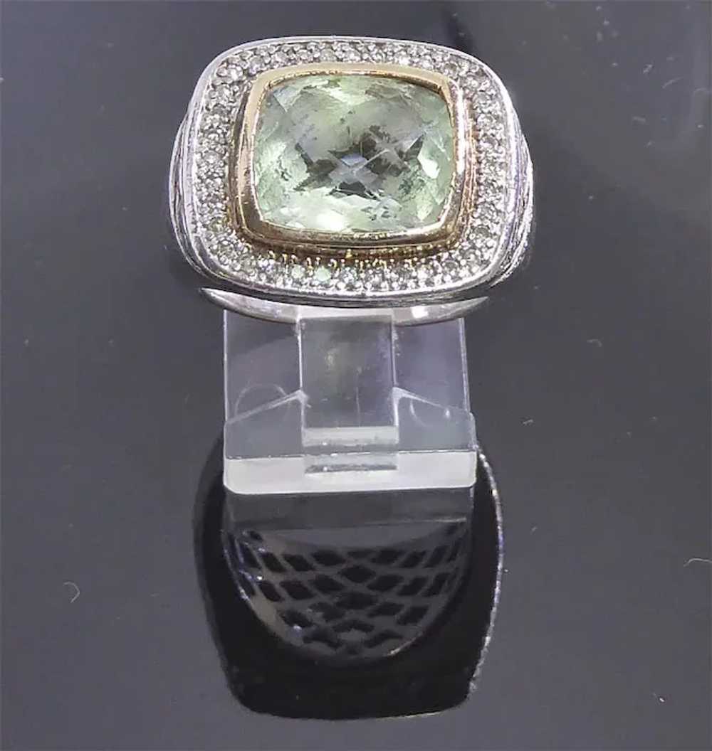 Beautiful Signed Alwand Vahan 14K 925 Prasiolite … - image 4