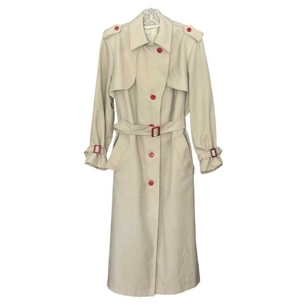 Vintage Canterbury Ltd Beige Rain Trench Coat - image 2