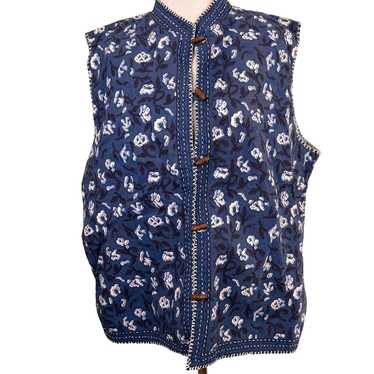 Orvis Vintage Floral Women's Vest Size XL - image 1