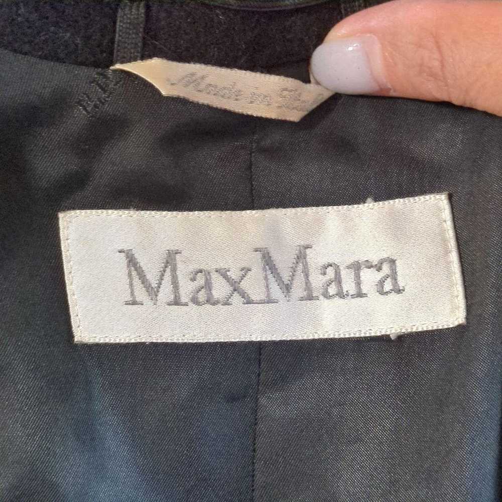 Max Mara long coat XL size black - image 10