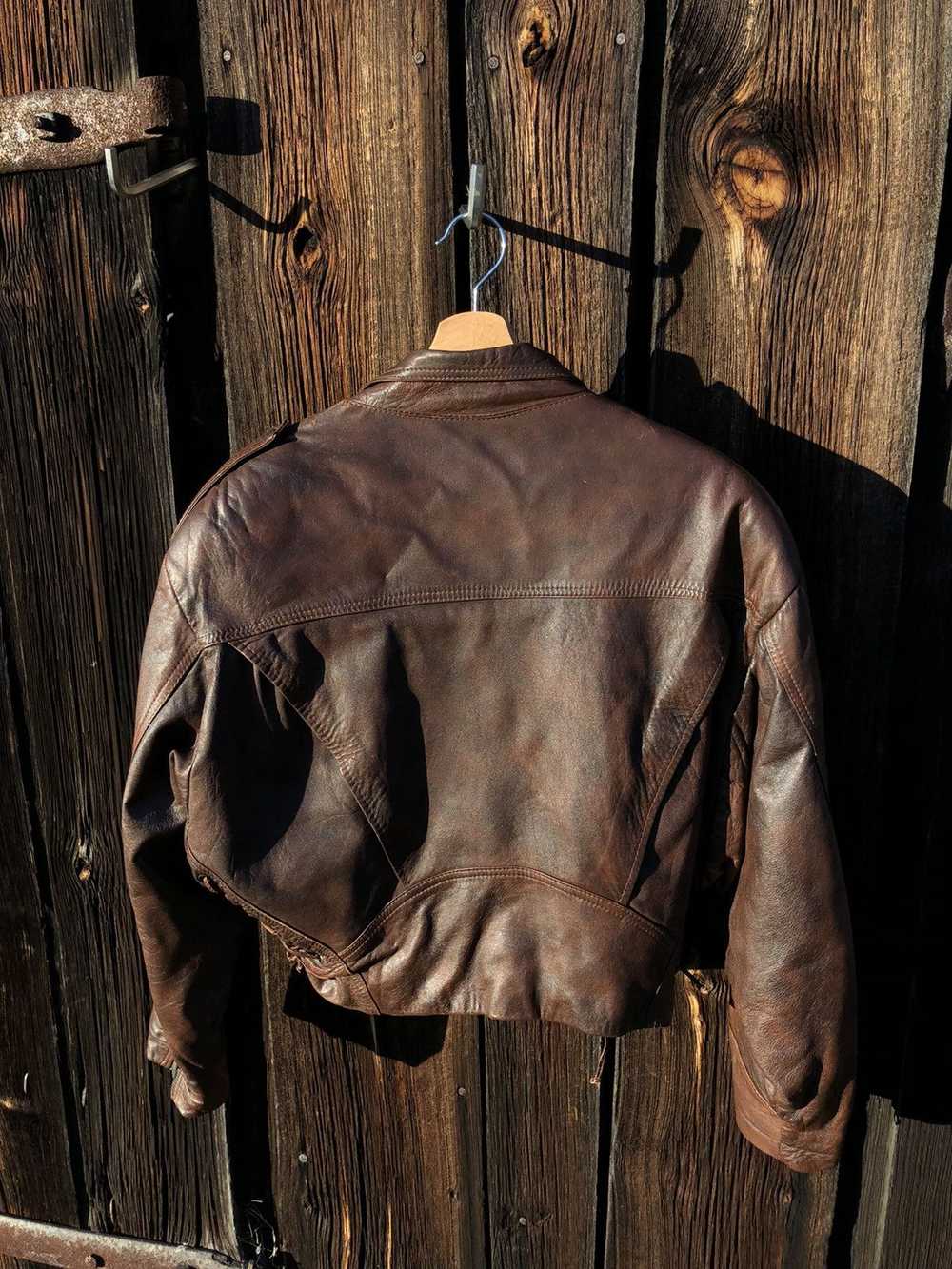 Avant Garde × Leather Jacket × Vintage Vintage 90… - image 5