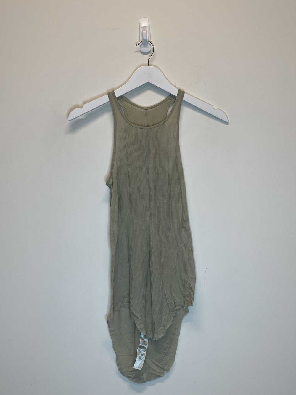 Rick Owens AW22 Ribbed Silk Blend Tank Top - image 1