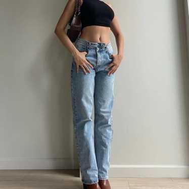 Princess Polly Holly asymmetric straight jean siz… - image 1