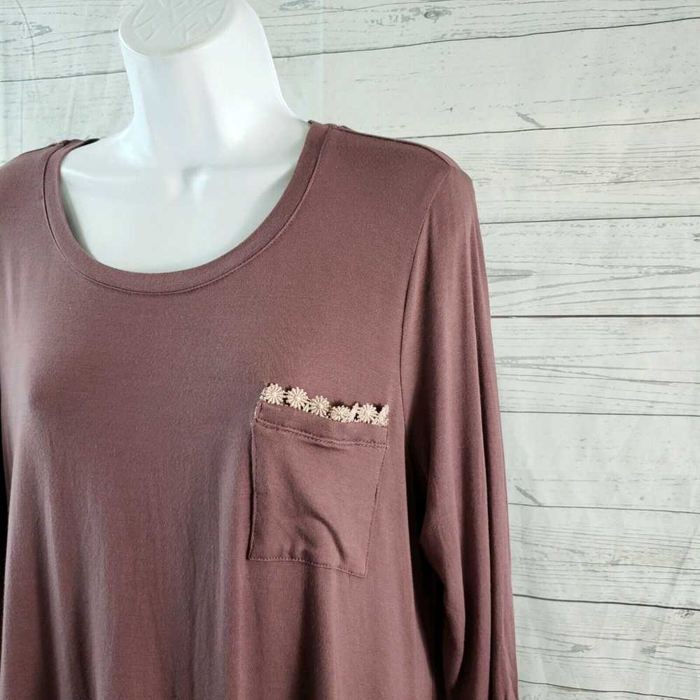 Vintage LOGO Lori Goldstein Womens Top Sz Large P… - image 2