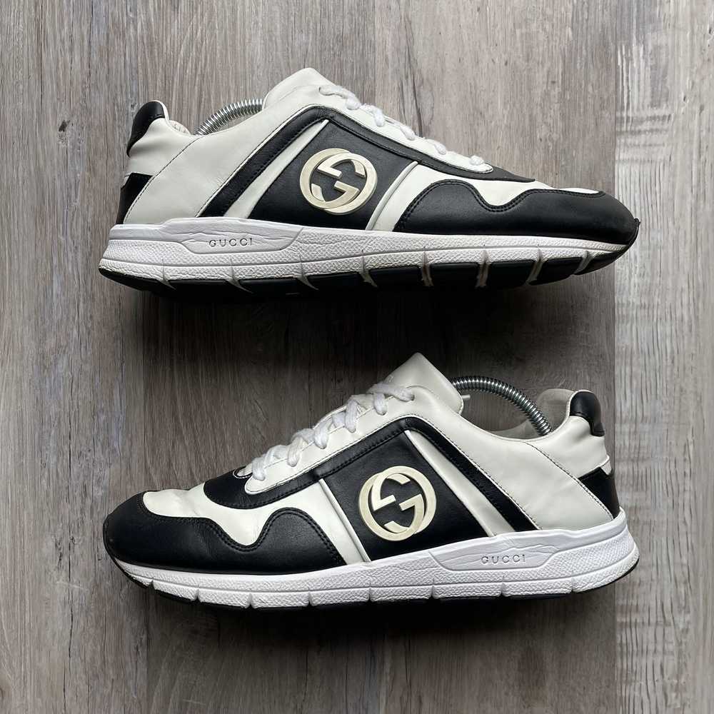 Gucci × Streetwear × Vintage GUCCI • Leather Low … - image 3