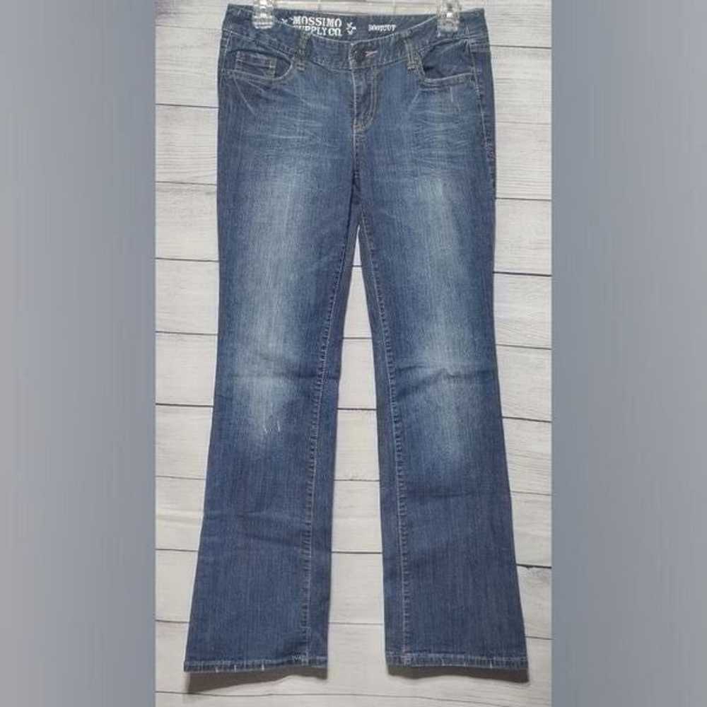 Mossimo Distressed Boot Cut Jeans Sz 9 R - image 1