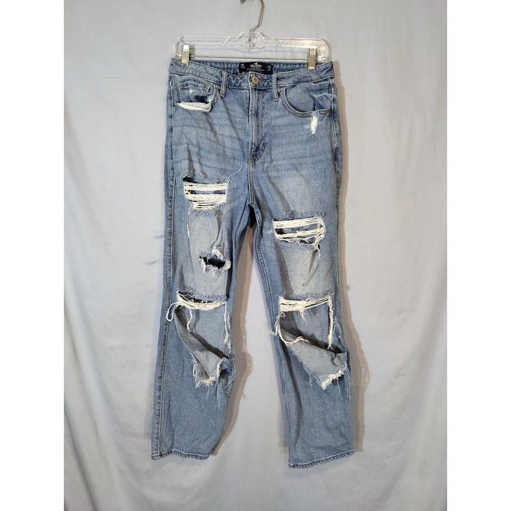 Hollister Pre-distressed High-Rise Vintage Straig… - image 1