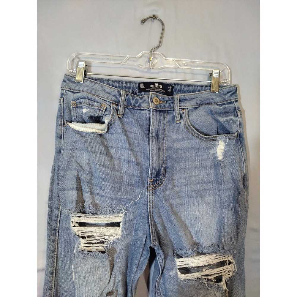 Hollister Pre-distressed High-Rise Vintage Straig… - image 3