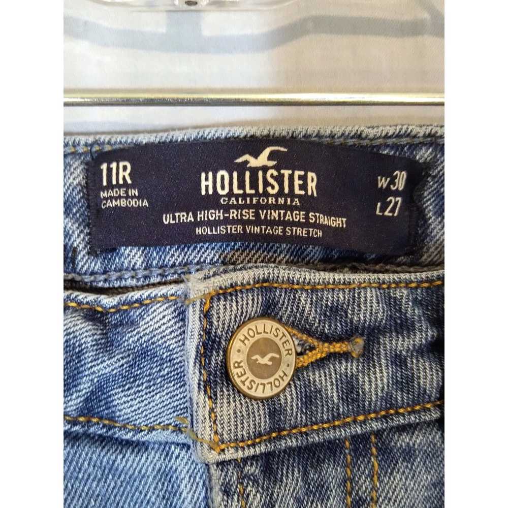 Hollister Pre-distressed High-Rise Vintage Straig… - image 4