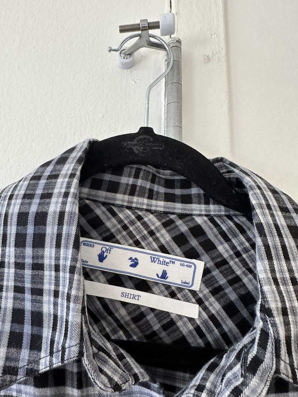 Off-White Off-White Plaid Hands Flannel - image 3