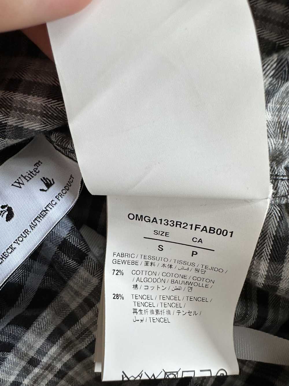 Off-White Off-White Plaid Hands Flannel - image 7