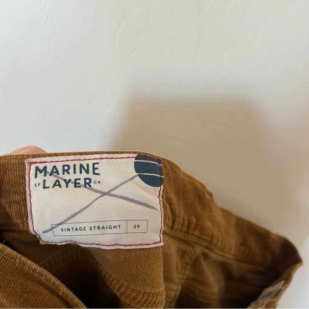 Marine Layer Vintage Straight corduroy Mustard Ru… - image 5