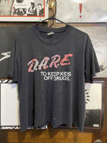 Vintage 80s D.A.R.E To Keep Kids Off Drugs Thrashe