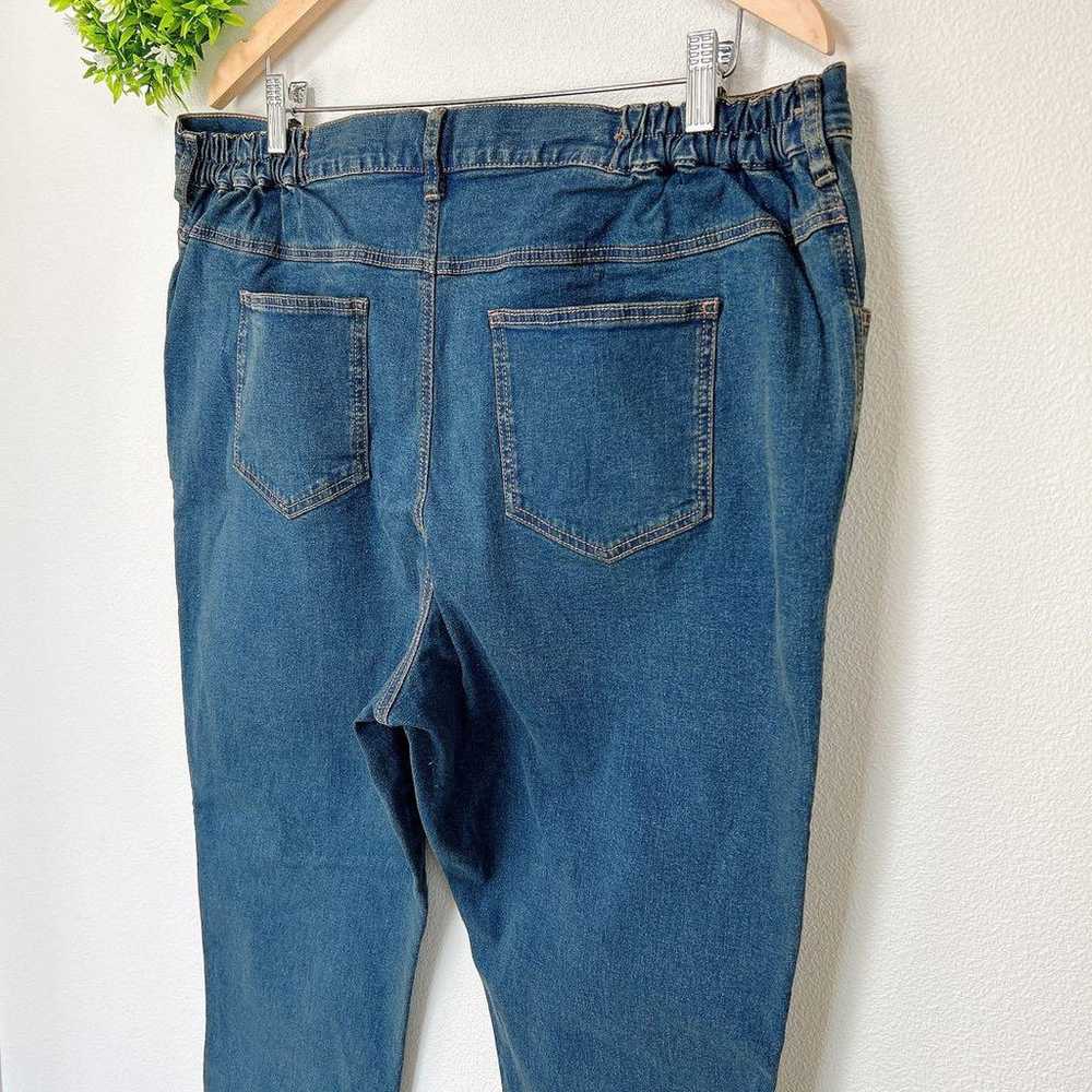 Ladies' denim pants [4L/3XL] Blue color with pock… - image 12