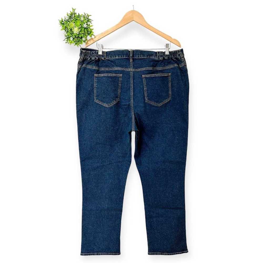 Ladies' denim pants [4L/3XL] Blue color with pock… - image 2