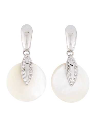 Earrings Rhodium-Plated 18K White Gold - image 1