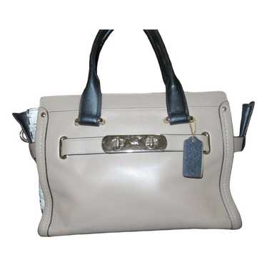 Coach Mercer satchel 24 python satchel