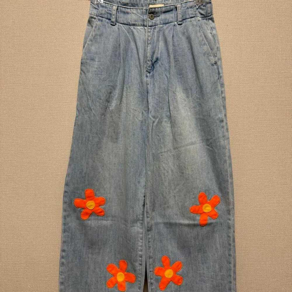 Remake denim, floral pattern, women's, vintage gi… - image 1