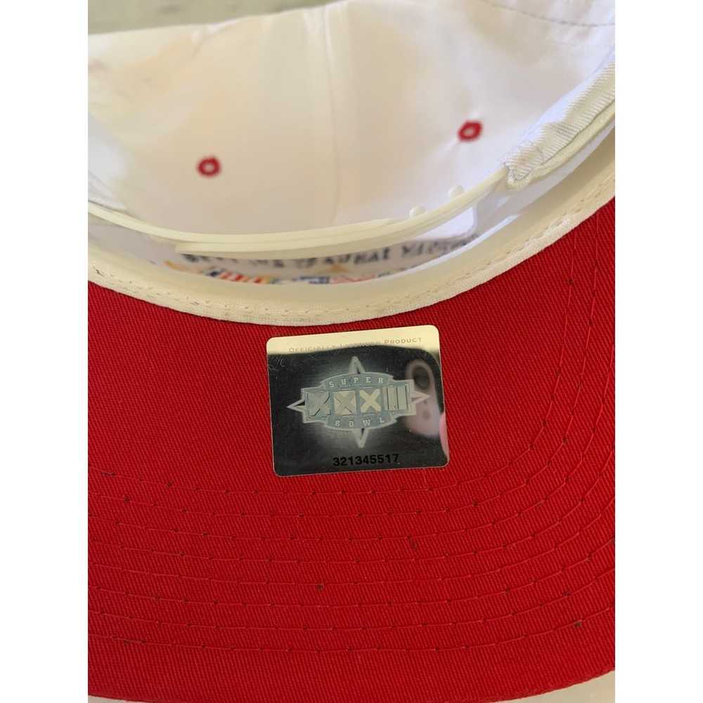 Vintage 1998 Super Bowl San Diego White Hat Red B… - image 3