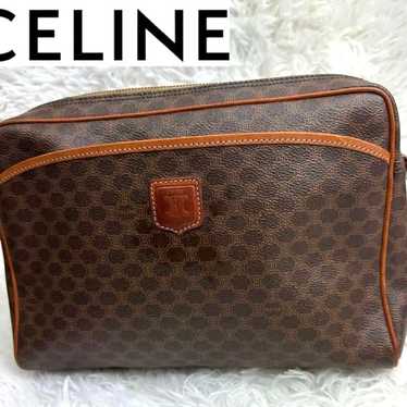 Brand-new CELINE Macadam pattern clutch bag, secon