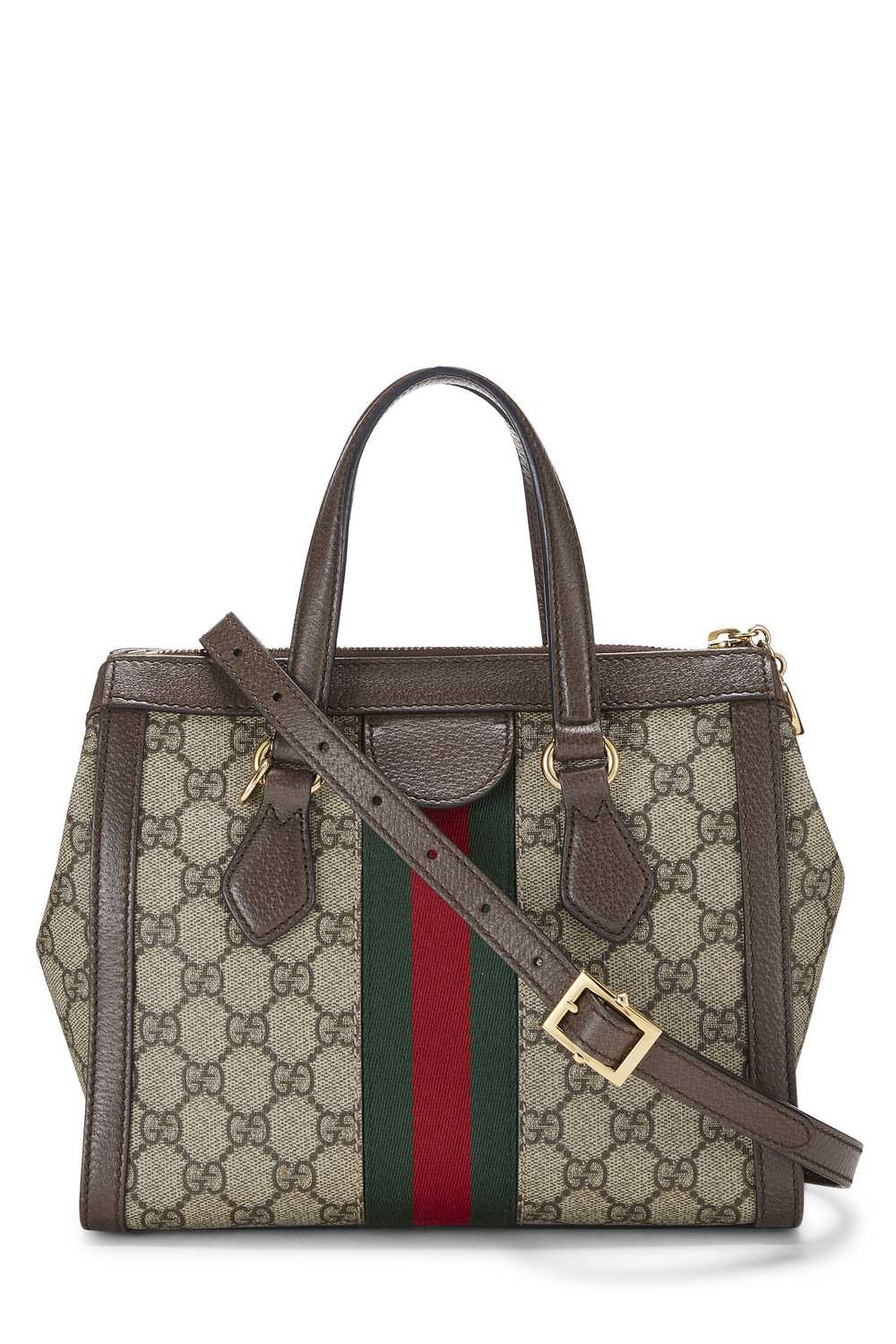 Original GG Supreme Canvas Ophidia Tote Small - image 4