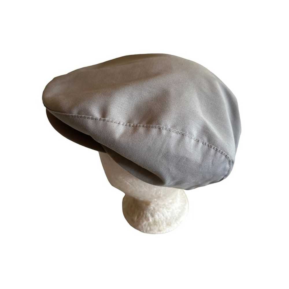 Vintage Gray Newsboy Cap Large Cotton Blend Made … - image 3