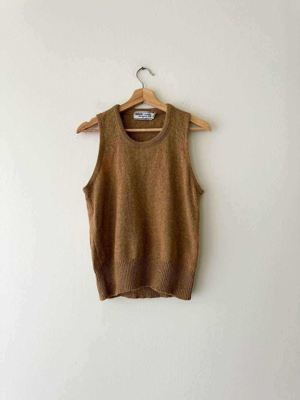 Tan Sweater Vest - image 2