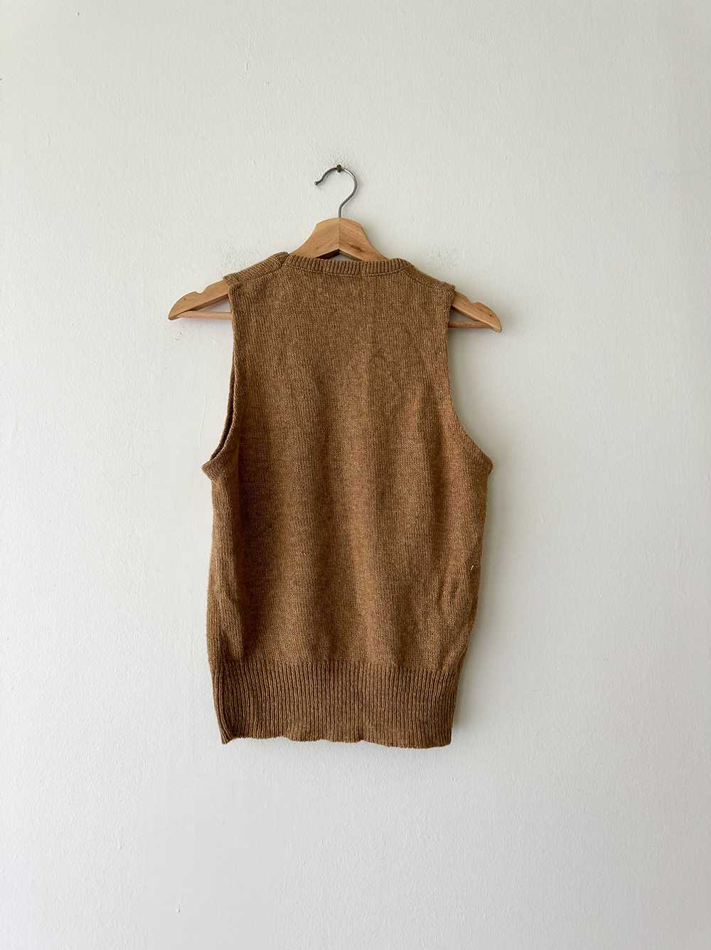 Tan Sweater Vest - image 3