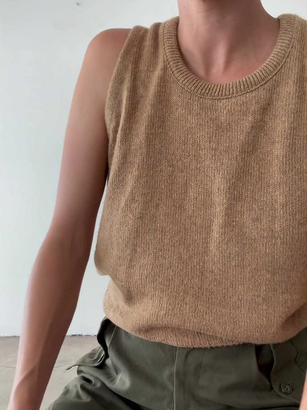 Tan Sweater Vest - image 4