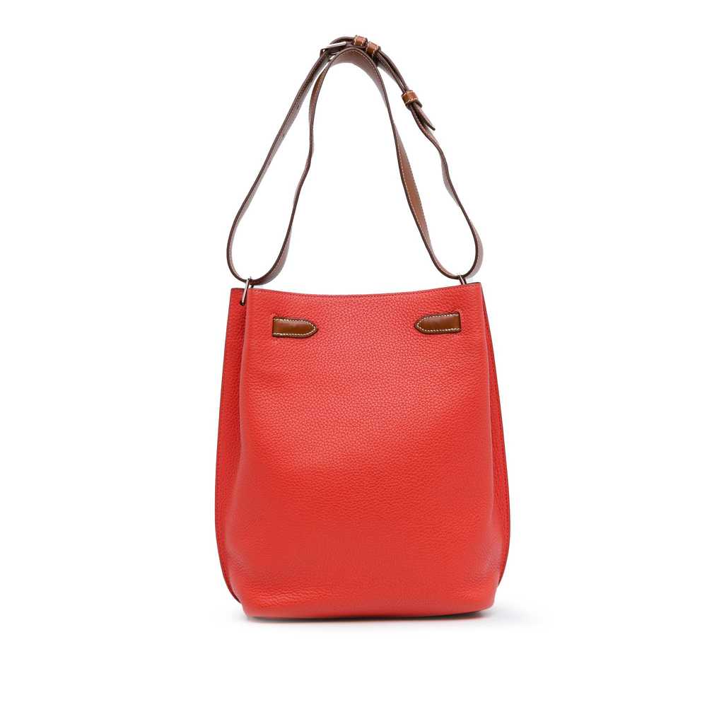 Product Details Hermes Red Taurillon Clemence So … - image 3