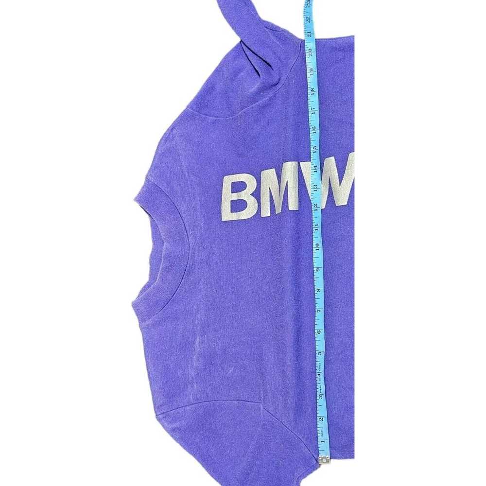 Bmw Vtg BMW Long Sleeve Shirt Y2K Logo Purple Ger… - image 6