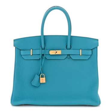 HERMES Togo Birkin 35 Turquoise - image 1