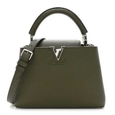 LOUIS VUITTON Taurillon Capucines BB Khaki