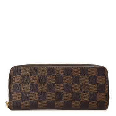 LOUIS VUITTON Damier Ebene Clemence Wallet Rose B… - image 1