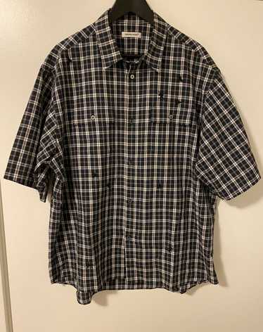 Undercover Undercover Navy Check Shirt Sz5 - image 1